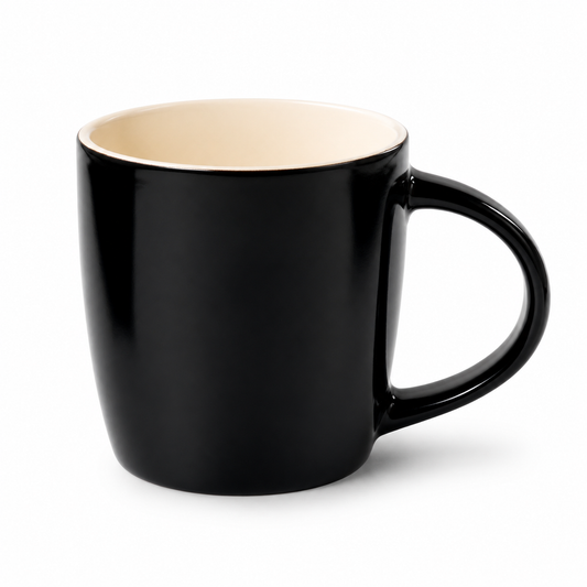 Black Ceramic Mug – Elegant Coffee & Tea Mug for Everyday Use