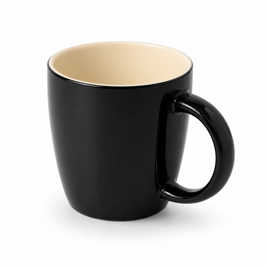 Black Ceramic Mug – Elegant Coffee & Tea Mug for Everyday Use
