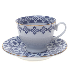 Premium Blue Sapphire Dinner Set – Elegant Porcelain Tableware Collection - Habitt