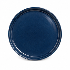 Reactive Cobalt Blue Collar Plate – 10.5 Inches