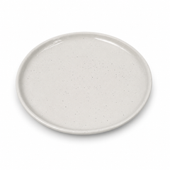 Collar Plate - 8.5 inches Glazed Grey Sprinkle