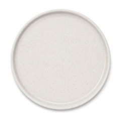 Collar Plate - 8.5 inches Glazed Grey Sprinkle