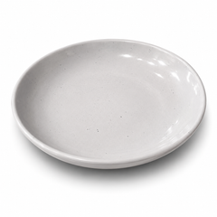 Deep Plate – 8 Inches Glazed Grey Sprinkle