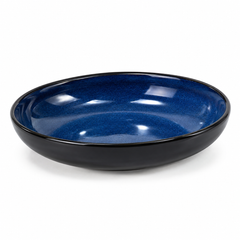 Reactive Cobalt Blue Deep Plate – 8 Inches