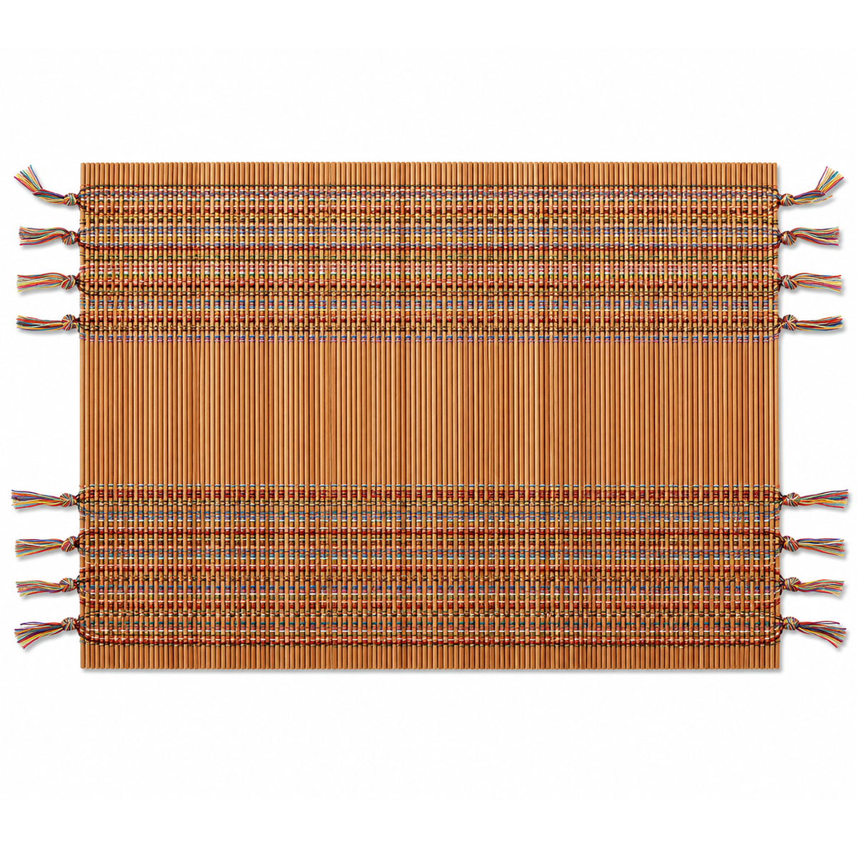 Brown Multi Bamboo Placemat – 13 x 19 Inch
