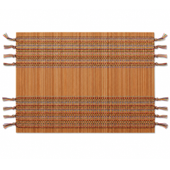 Brown Multi Bamboo Placemat – 13 x 19 Inch