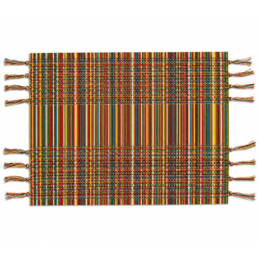 Multi Colors Bamboo Placemat – 13 x 19 Inch