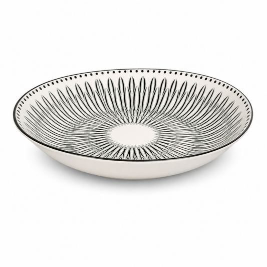 Round Plate – Black & White, Standard