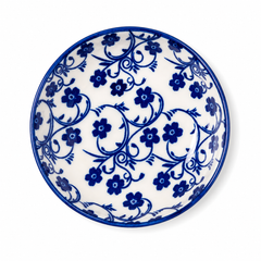 Sauce Dish, Rectangular, White & Blue, Small – HBT 14-7