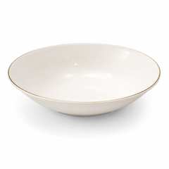 Gold Line Premium Porcelain Dinner Set | Elegant White Dinnerware with Gold Rim