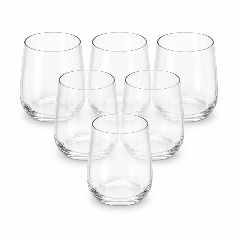 6 Pcs Clear Glass Set – 420ml