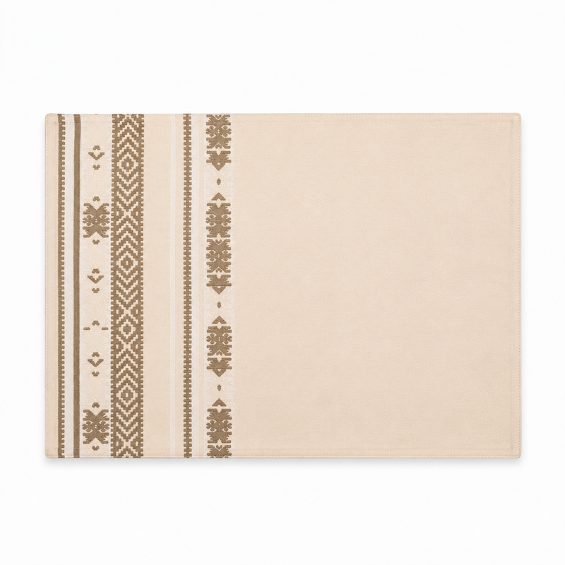 Mat Almond Buff 13x19 Inch – Tribal Whites