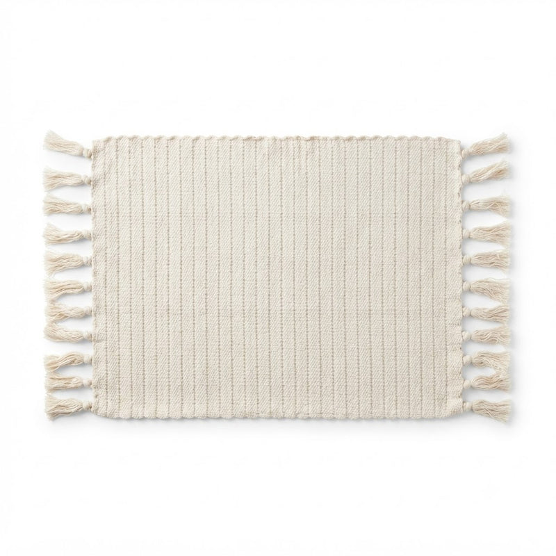 Mat Neutral Lines 13x19 Inch – Tribal Whites