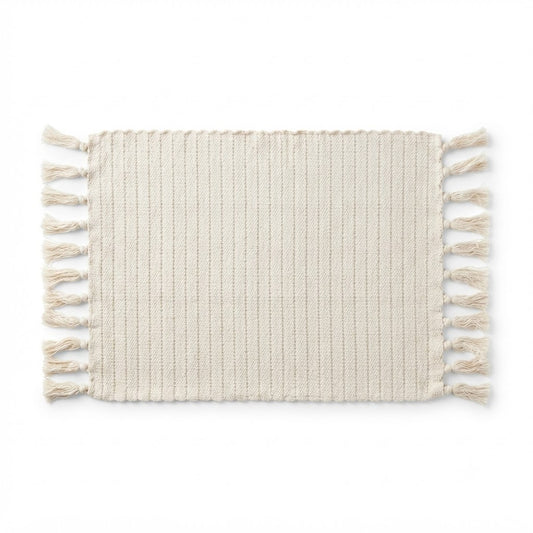 Mat Neutral Lines 13x19 Inch – Tribal Whites