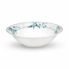 Premium Porcelain Dinner Set with Tea Set & Serving Essentials | Elegant Floral Design with Gold Accents