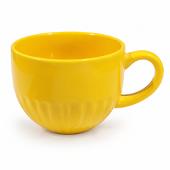 Sea Yellow Ceramic Mug 450ml | Stylish Coffee & Tea Cup with Handle