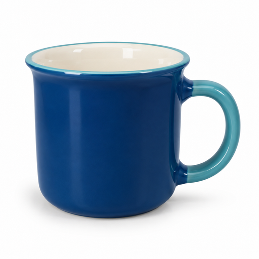 Colourful Two-Tone Ceramic Coffee Mug – Modern Tea & Coffee Cup