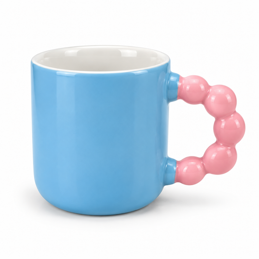 Colourful Bubble Handle Mug