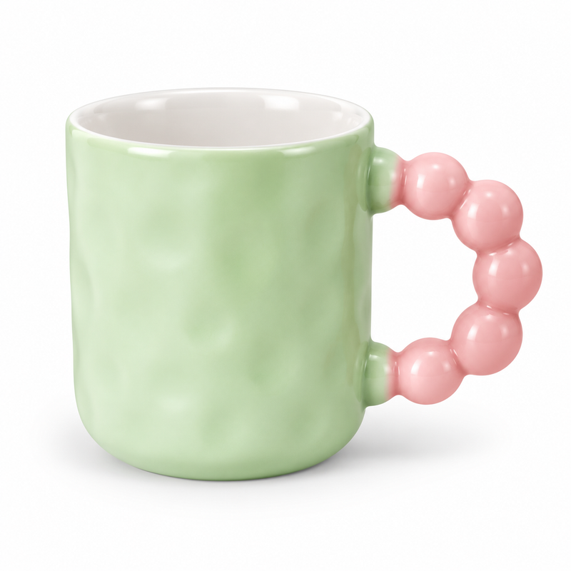 Colourful Bubble Handle Mug