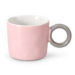 Pastel Ceramic Mug with Round Handle
