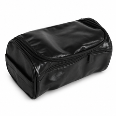 Waterproof Toiletry Bag – Black & Light Brown