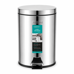 Homeatic Open Dustbin Silver – 5L