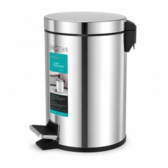 Homeatic Open Dustbin Silver – 5L