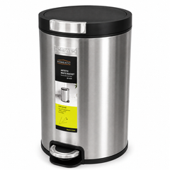 Homeatic Square Hydraulic Stainless Steel Dustbin – 12L