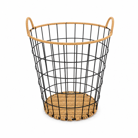 Large Wicker Laundry Basket – Round & Square Designs