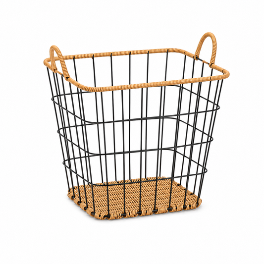 Large Wicker Laundry Basket – Round & Square Designs