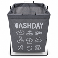 Assorted Colors Foldable Fabric Laundry Basket – Portable Clothes Storage & Organizer