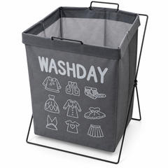 Assorted Colors Foldable Fabric Laundry Basket – Portable Clothes Storage & Organizer