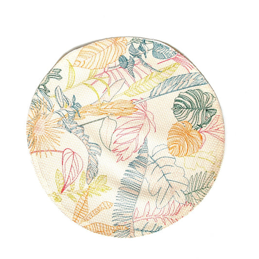 Kantha Tropical Round Mat 16 Dia