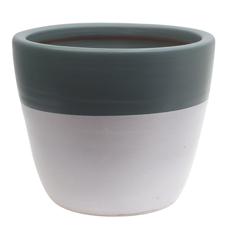 Craft Culture Half Toned Ceramic Planter – Large Size (T) - Habitt