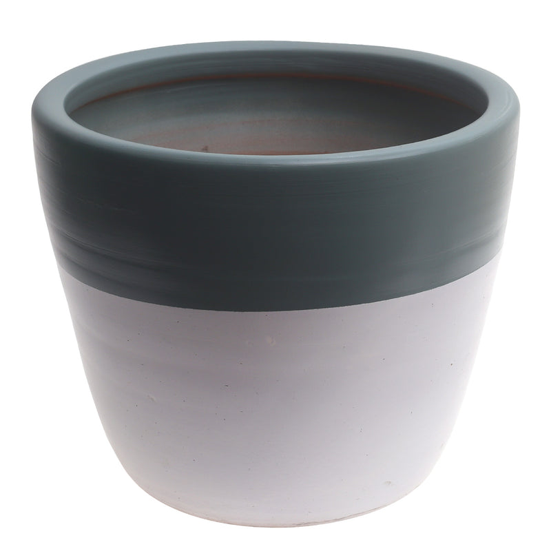 Craft Culture Half Toned Ceramic Planter – Large Size (T) - Habitt