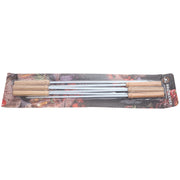 MD-5831 (HXB-23) 40cm Zinc BBQ Skewers – 6-Piece Reusable Grill Needle Set - Habitt