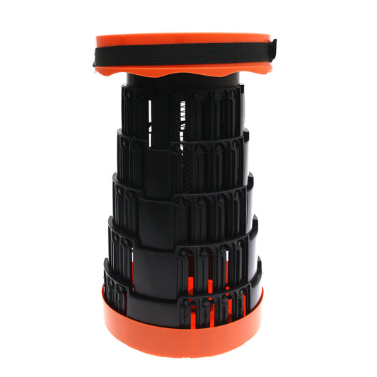 Foldable Telescopic Stool – Black | Portable & Height Adjustable - Habitt