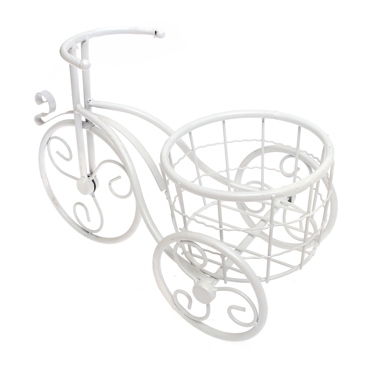 Garden Bicycle Planter – White (Small)