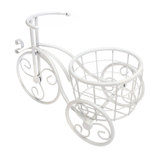 Garden Bicycle Planter – White (Small)