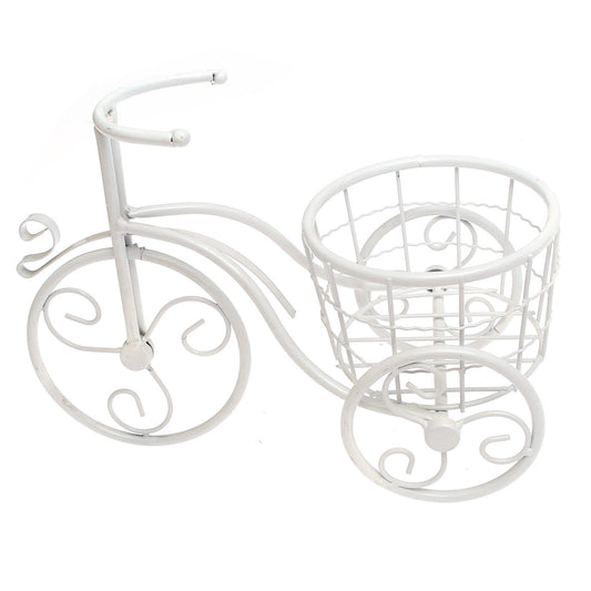 Garden Bicycle Planter – White (Small)