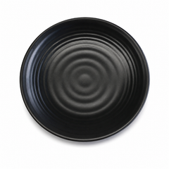 Round Black Dinner Plate – Modern Matte Finish Standard Plate - Habitt
