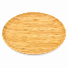 Round Beige Platter – Medium Serving Tray for Modern Dining - Habitt