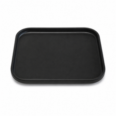 Elegant Black Square Serving Tray – Modern Minimalist Multipurpose Tray (Standard Size) - Habitt
