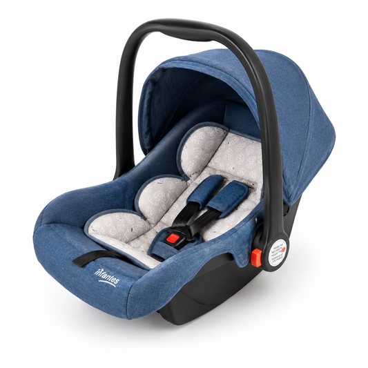 Brown Baby Carry Cot with Padded Seat