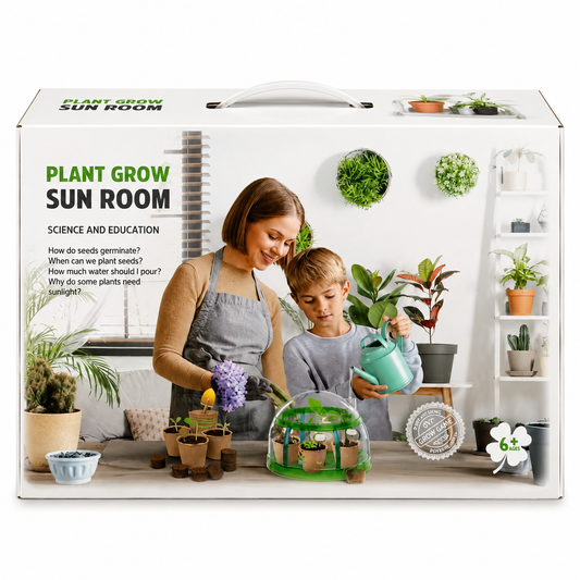 Plant Grow Sun Room Science & Education Kit – Kids Indoor Gardening Activity Set 6+