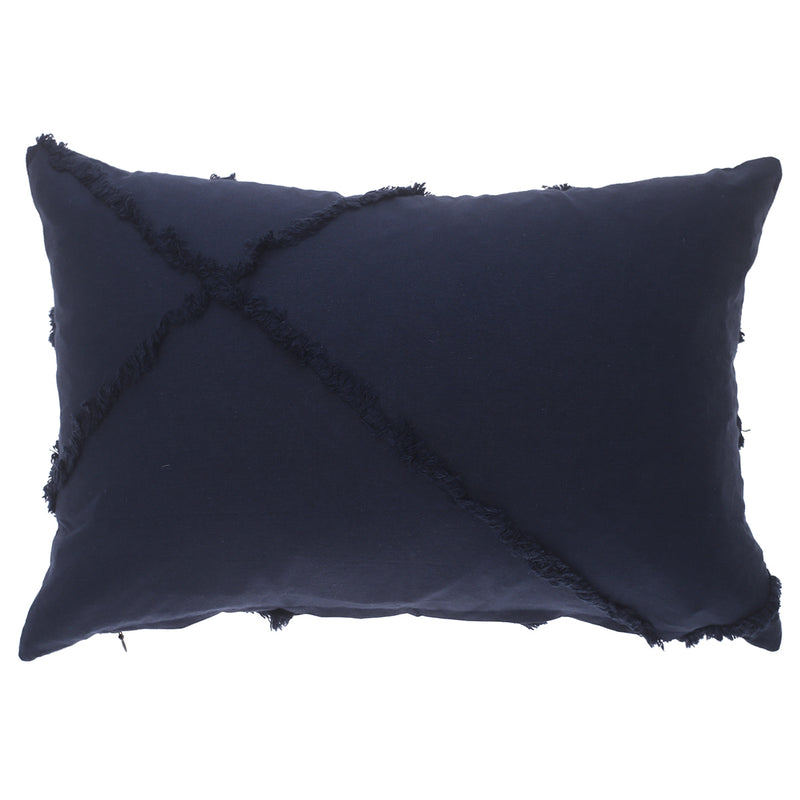 Blue Texture Cushion Cover 12x18" - Habitt