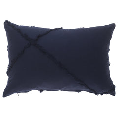 Blue Texture Cushion Cover 12x18" - Habitt