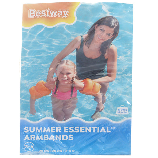 Kids’ Inflatable Arm Bands – 8" x 8" Swimming Floaties for Pool Safety