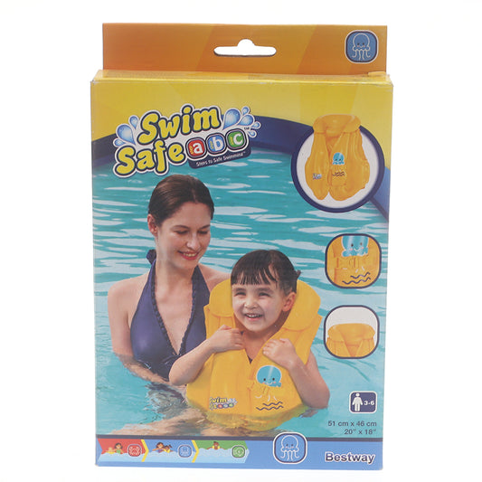 Swim Vest Box 32034 - Adjustable Child Swim Jacket (15-30kg) - UPF 50+ & Safety Certified