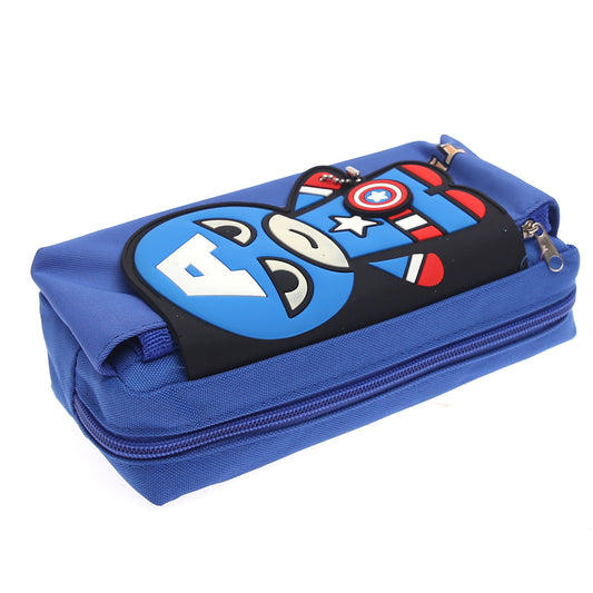 Captain America Pencil Pouch | Superhero Stationery Case for Boys